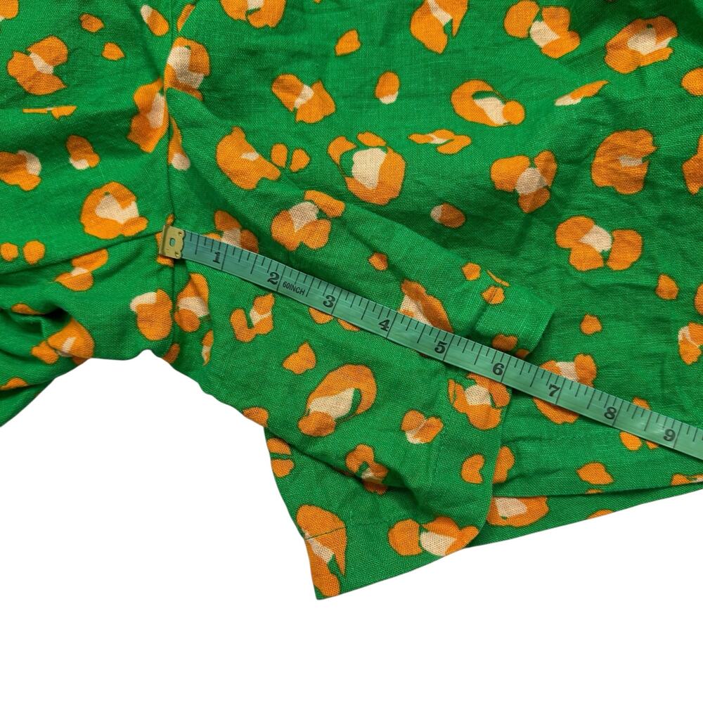 TABITHA BROWN x TARGET Green Linen Blend Print Wide Leg Shorts Size Large Womens - Picture 7 of 7